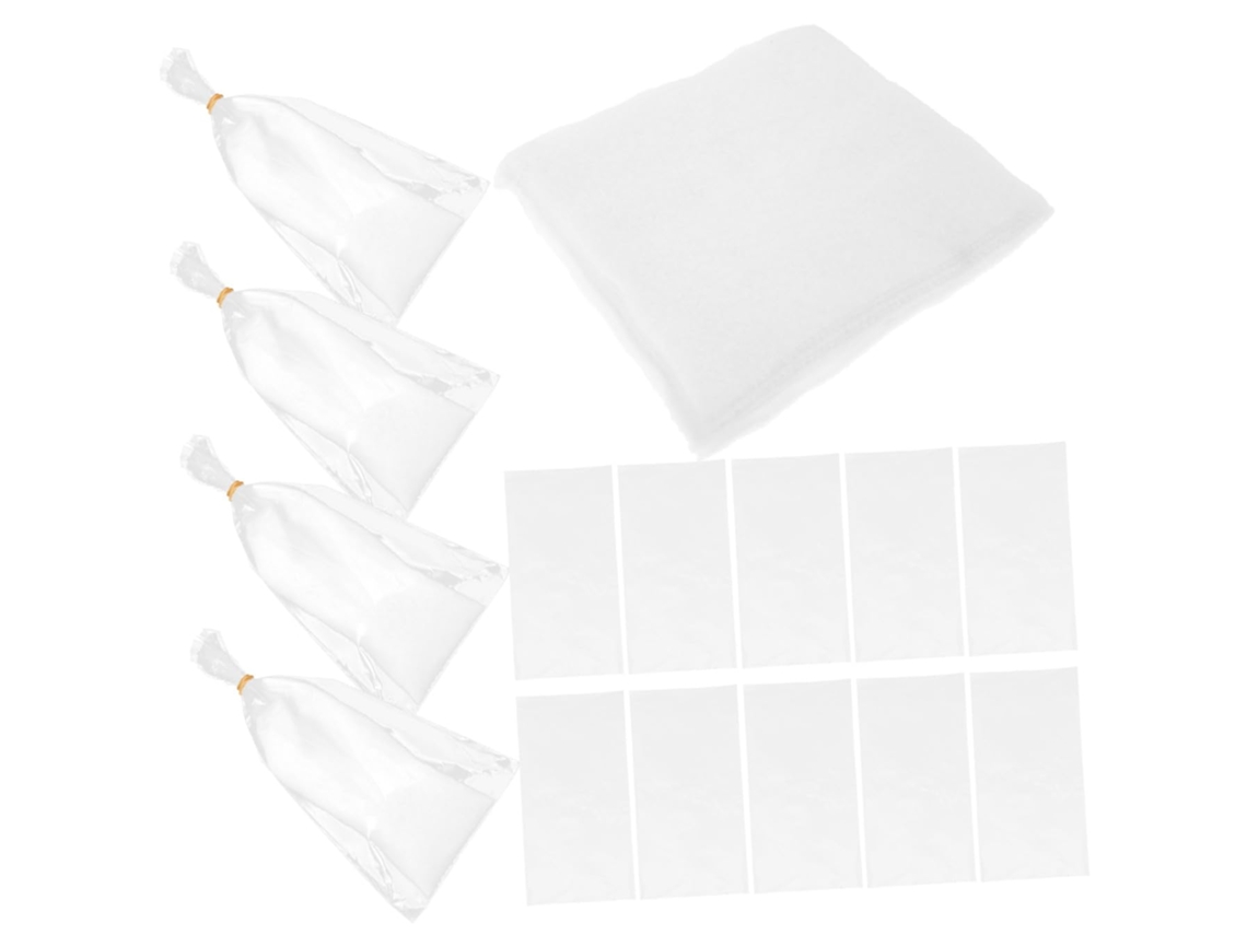 Sacos Transparentes Alipis para Embalagem de Buquês Flores, 10x20 Cm, Algodão Umidificante Branco, 15x15 Flora
