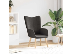 Vidaxl Poltrona Cinza Escuro 62 X 67 X 95,5 Cm Tecido Sherpa