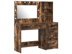 Conjunto 2 Mesa De Vestir Vidaxl Castanho Derivados De Madeira (78.5 X 41 X 135 Cm)