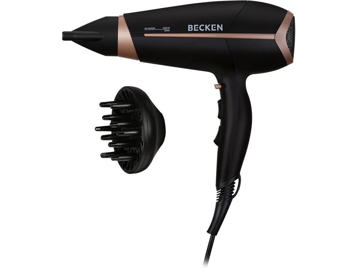 Secador de Cabelo Profissional BECKEN  BPHD4501 (2200 W - 3 Níveis de temperatura)