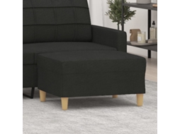 Vidaxl Apoio De Pés 70x55x41 Cm Tecido Preto