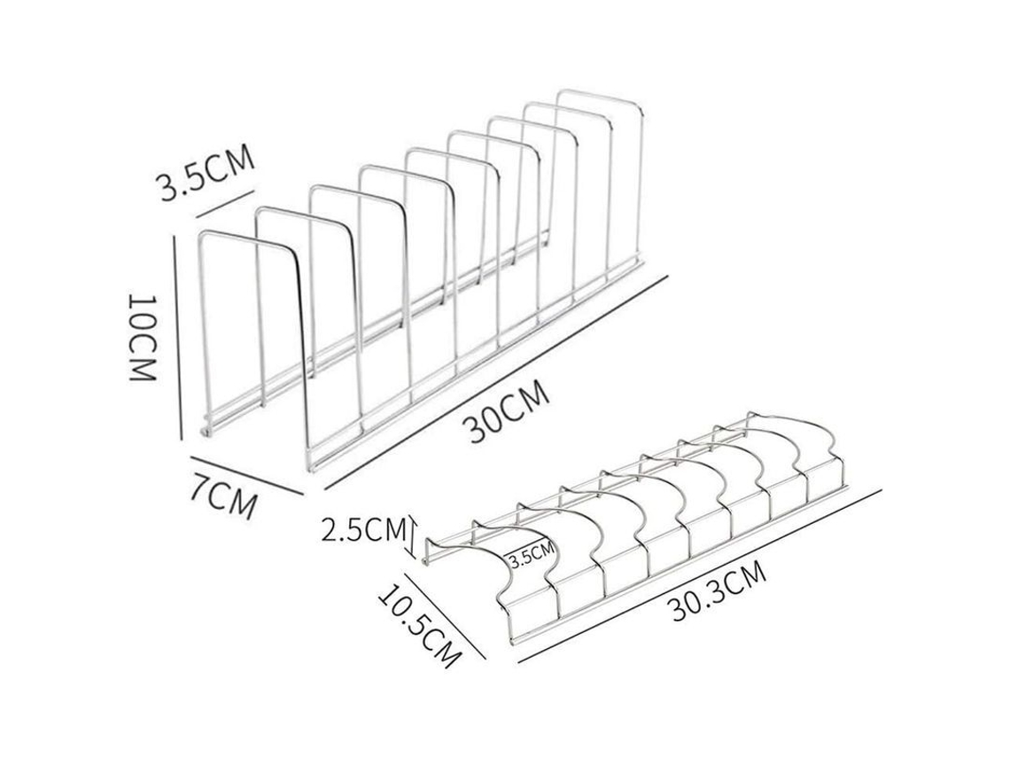 Drenador De Plato De Acero Inoxidable Con Rack De Almacenamiento Para Cocina, A + B