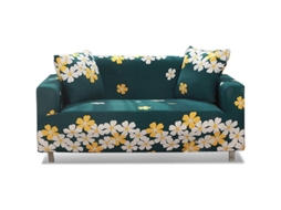 Funda Elástica Para Sofá 3 Asientos Protector Ajustable Decoración Sala De Estar Resistente