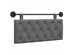 Conjunto 1 Cabeceira Suspensa Vidaxl Cinzento Tecido (110 X 55 X 7 Cm)
