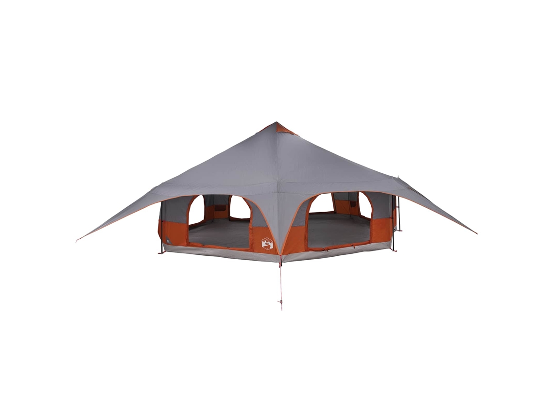 Conjunto 1 Barraca Familiar Vidaxl Cinzento Poliéster (para 18 Pessoas)
