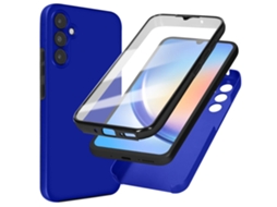 Capa Para Samsung Galaxy A34 5g/a13 5g Ushion Acrílico Rígida Azul