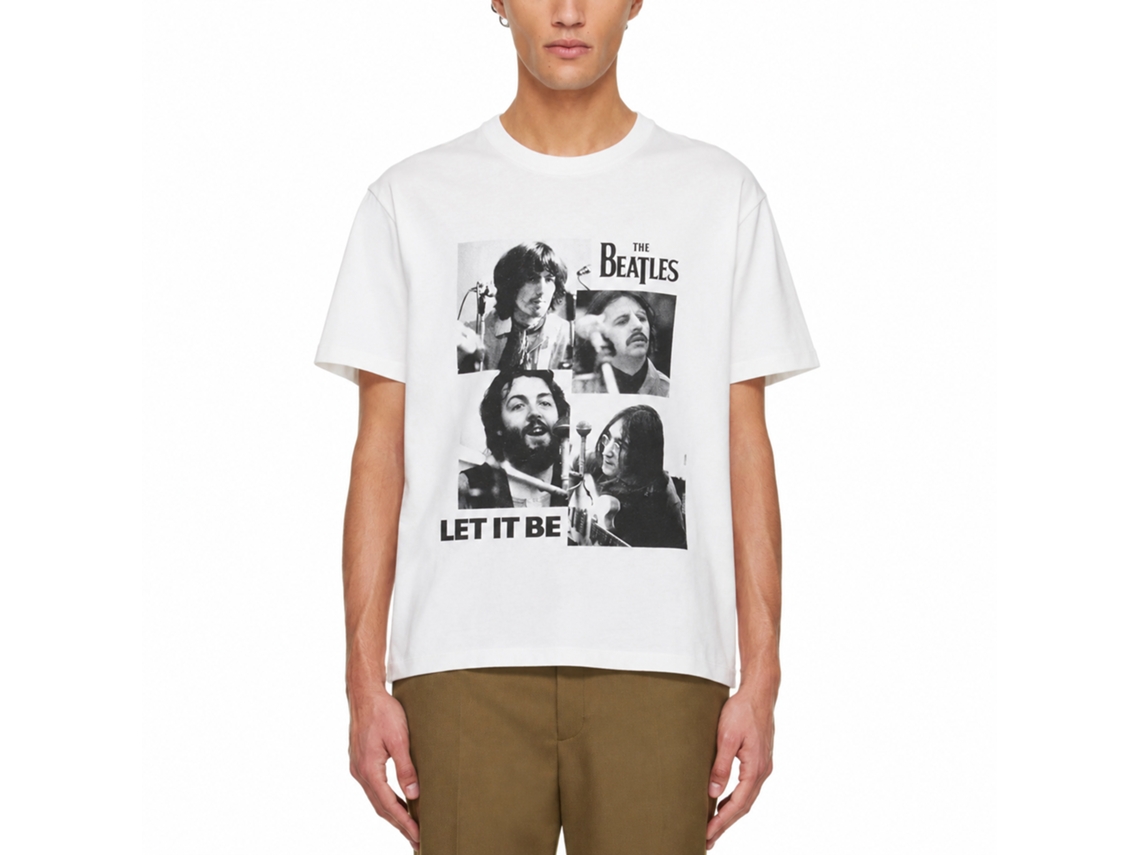 The Beatles Let It Be White T-shirt Unisex Adults Size:s
