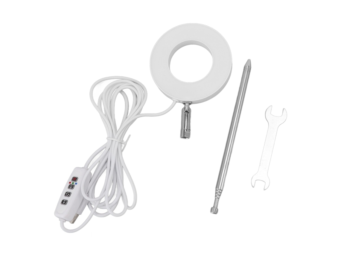 Lâmpada de cultivo LED Halo Primerox para plantas, espectro completo, USB, ajustável.