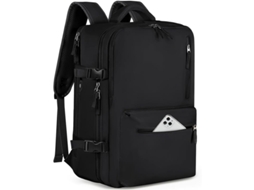 Mochila De Viagem Impermeável Para Mulheres E Homens Com Compartimento Para Sapatos E Notebook 15.6 Polegadas Preta