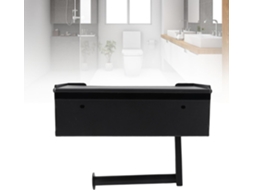 Porta Papel Higiênico Gloglow Com Suporte Para Rolo E Compartimento De Armazenamento Banheiro, Cozinha E Lavabo, Em Aço