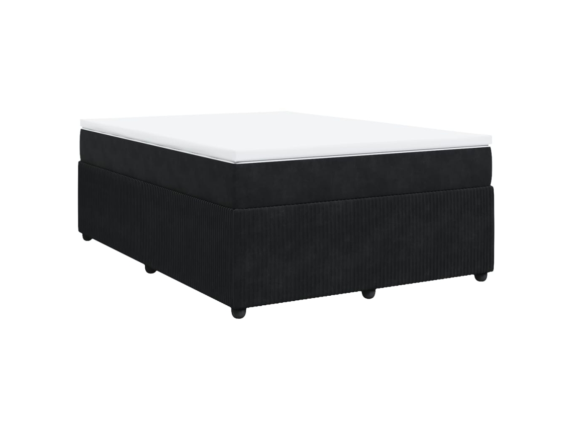 Box Spring Bed, Box Spring Beds Vidaxl Preto Veludo (140 X 200 Cm)