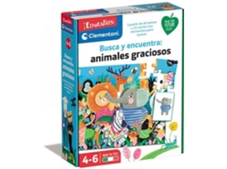 Puzzle CLEMENTONI Busca Y Encuentra Animales Graciosos (Idade MÃÂÃÂÃÂÃÂ­nima: 4 Anos)