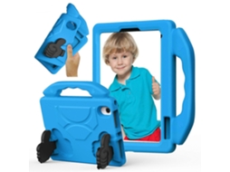 Capa Hengrongshen para iPad Mini (2021), capa de EVA ultramacia à prova de choque com suporte e porta-lápis, azul (2024)