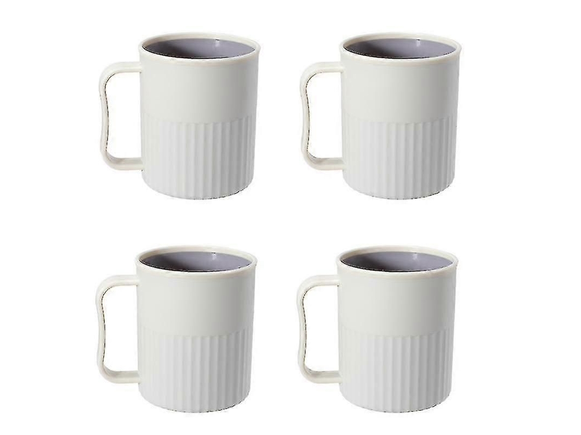 4 Canecas De Plástico Sem Bpa, Copos Para Chá E Café Com Alça - Yx