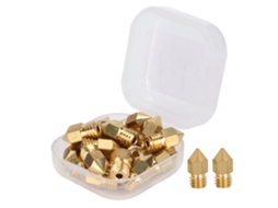 Kit De 20 Bicos Mk8 De 1.75mm Com Rosca M6 Polida Para Impressora 3d Com Caixa De Armazenamento 0.2mm