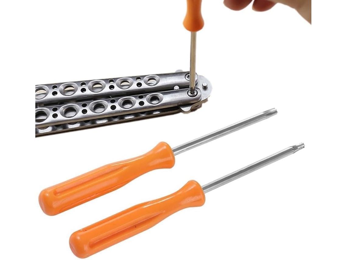 Conjunto De Chaves Fenda Torx T6 E T8 Com Ponta Oca Para Abertura
