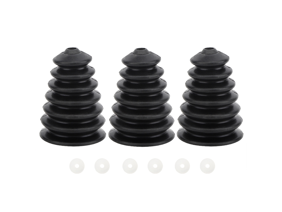 3 Peças De Capa Antipoeira Flexível De Borracha Para Furadeira Martelo Elétrico, Para Brocas De 6mm-16mm, Preto