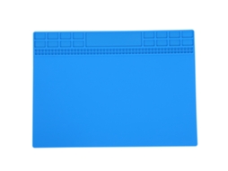 Tapete De Reparación Magnético De Silicona Resistente Al Calor Para Soldadura Y Herramientas De Teléfonos Y Ordenadores 350x250x4mm Azul Oscuro