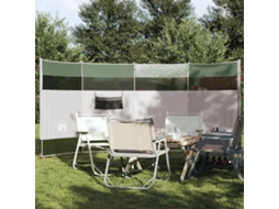 Vidaxl Corta-vento De Campismo 366x152x152 Cm Impermeável Verde
