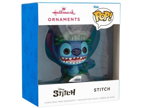 Mini Figura Colecionável Funko Pop! Stitch Hawaiano Edição Exclusiva Hallmark Halmark (8 Cm)