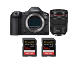 Eos R5 Mark Ii + Rf 24 105mm F/4 L Is Usm + 2 Sandisk 64gb Uhs ii 300mb/s + Ebook “20 Dicas para Fotos Que Impressionam” CANON