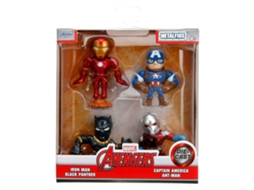 Marvel Avengers Figuras Diecast Pacote Com 4 De Metal 6cm Jada Toys