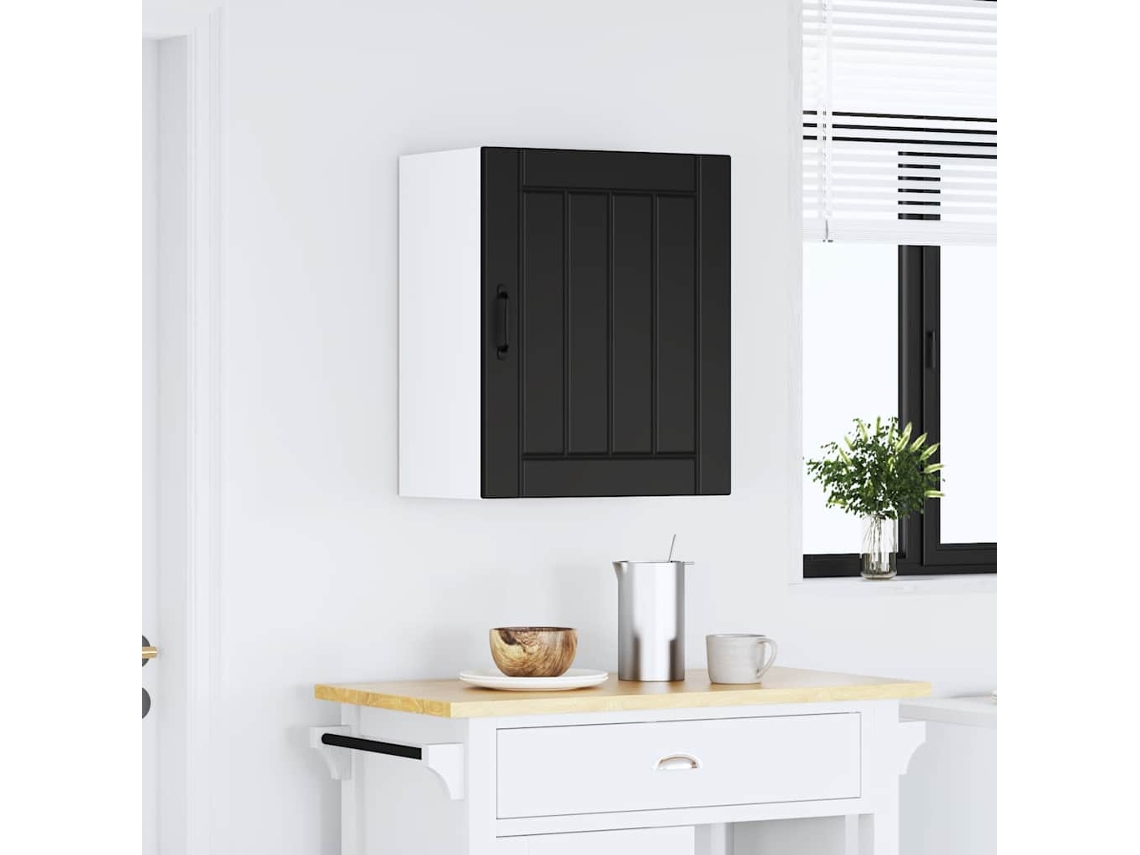 Vidaxl Armário De Parede Da Cozinha Lucca Derivados De Madeira Preto