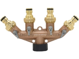 Adaptador de conector para jardim com distribuidor de água de quatro vias S/MARCA