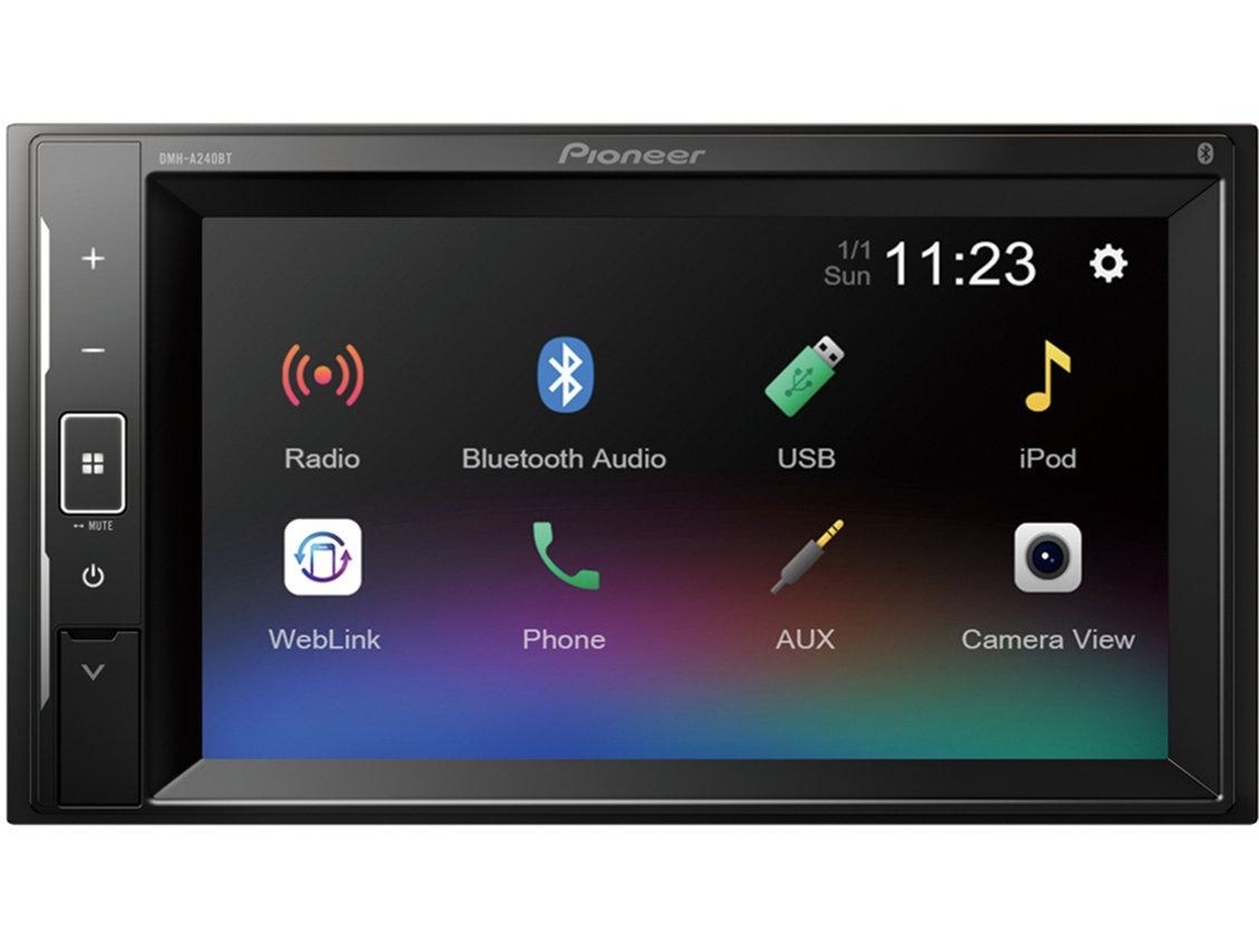 Auto Rádio 2 DIN Pioneer DMH-A240BT com Bluetooth