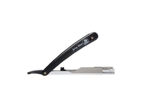 Barbear Reto De Fábrica Cut Throat Shavette Preto The Shaving Factory