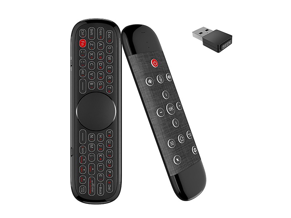 Teclado Sem Fio Wechip W2 Pro 2.4g 3 Em 1 Com Função Abs Air Mouse Touchpad Para Smart Tv Slowmoose