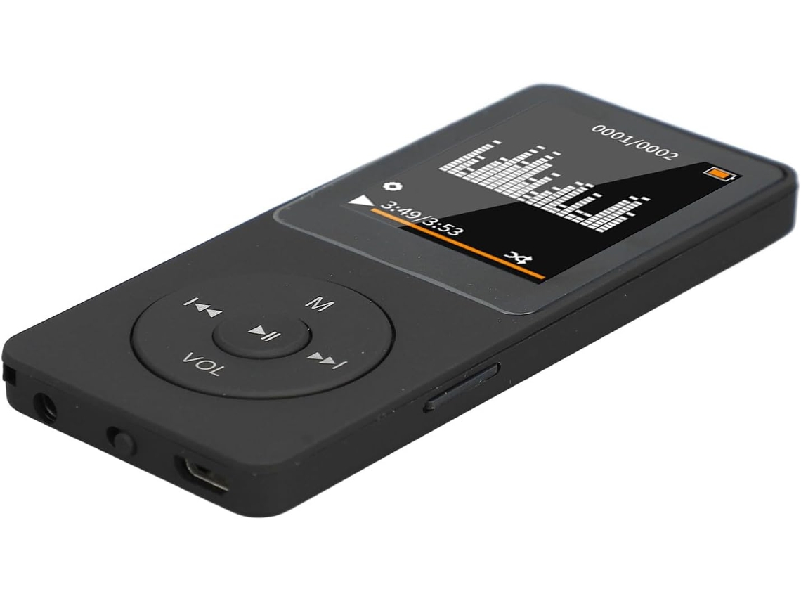 Reprodutor Mp3 Mp4 Compacto Sem Fio Com Bluetooth E Som De Alta Qualidade Para Viagens Ao Ar Livre, 1, 8 Polegadas, 128x