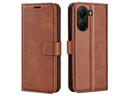 Capa De Couro Com Textura De Bezerro Antirriscos Para Xiaomi Poco X7 Pro 5g