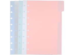Conjunto De 5 Divisórias Com Abas Para Caderno, Ideais Para Casa, Escritório E Organização. Gokoco