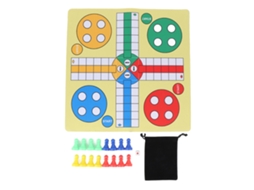 Jogo De Xadrez Voador Plegável 35cm Portátil Clássico Estratégia Para Família E Amigos