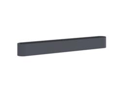 Conjunto 1 Vaso De Jardim Vidaxl Antracite Metal (360 X 40 X 40 Cm)