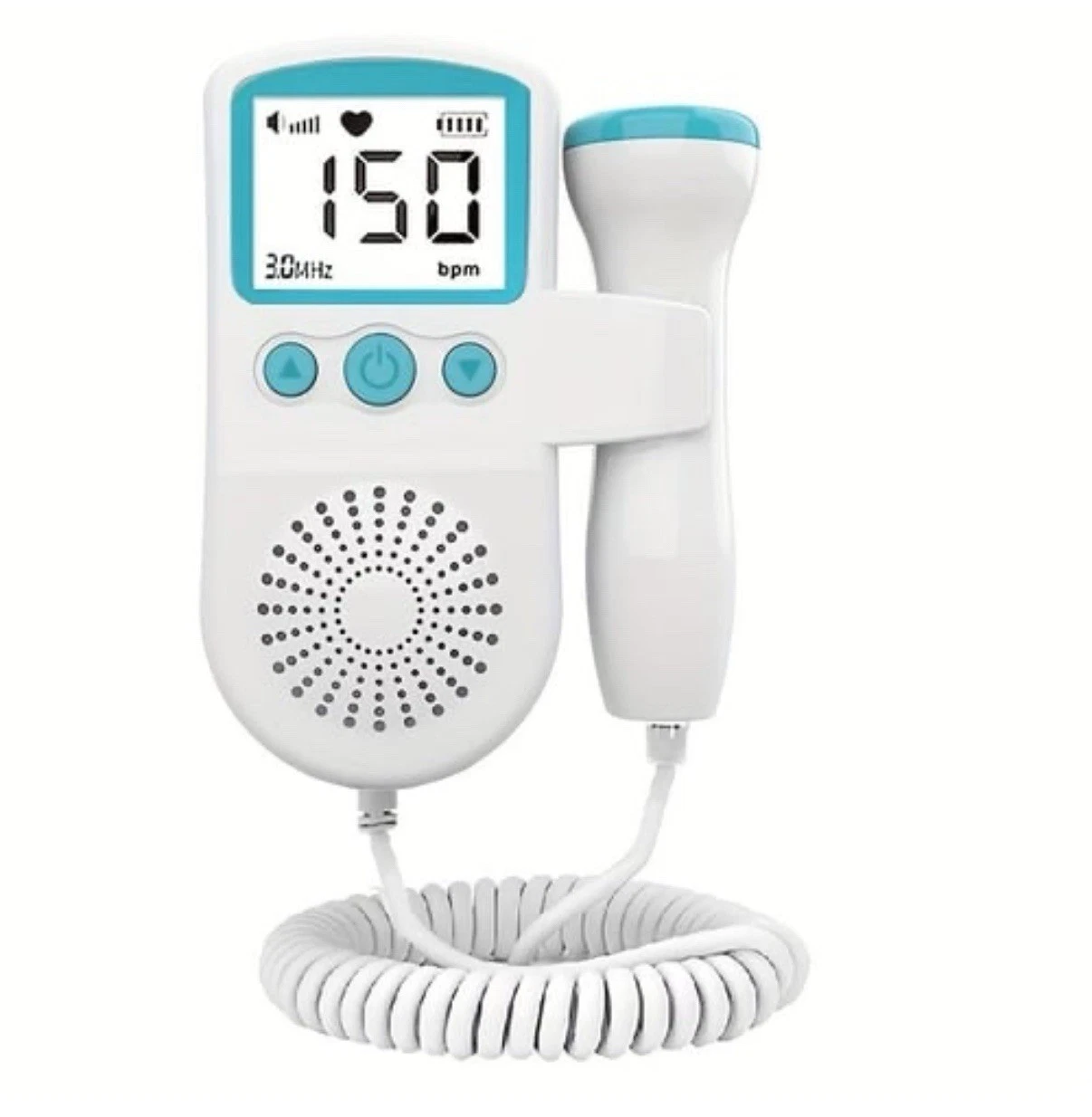 Monitor Cardíaco Fetal Portátil Doppler, Monitor Cardíaco Fetal Domiciliar Ultrassom Cardíaco Fetal