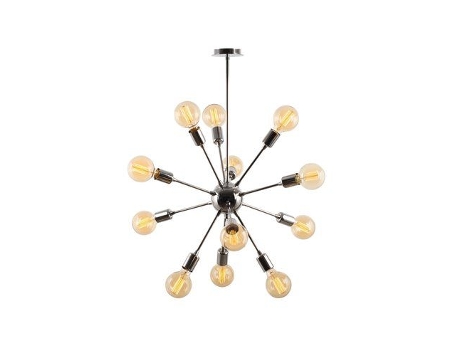Candeeiro De Teto Modelo 31 Com 10 Lâmpadas Cristalrecord