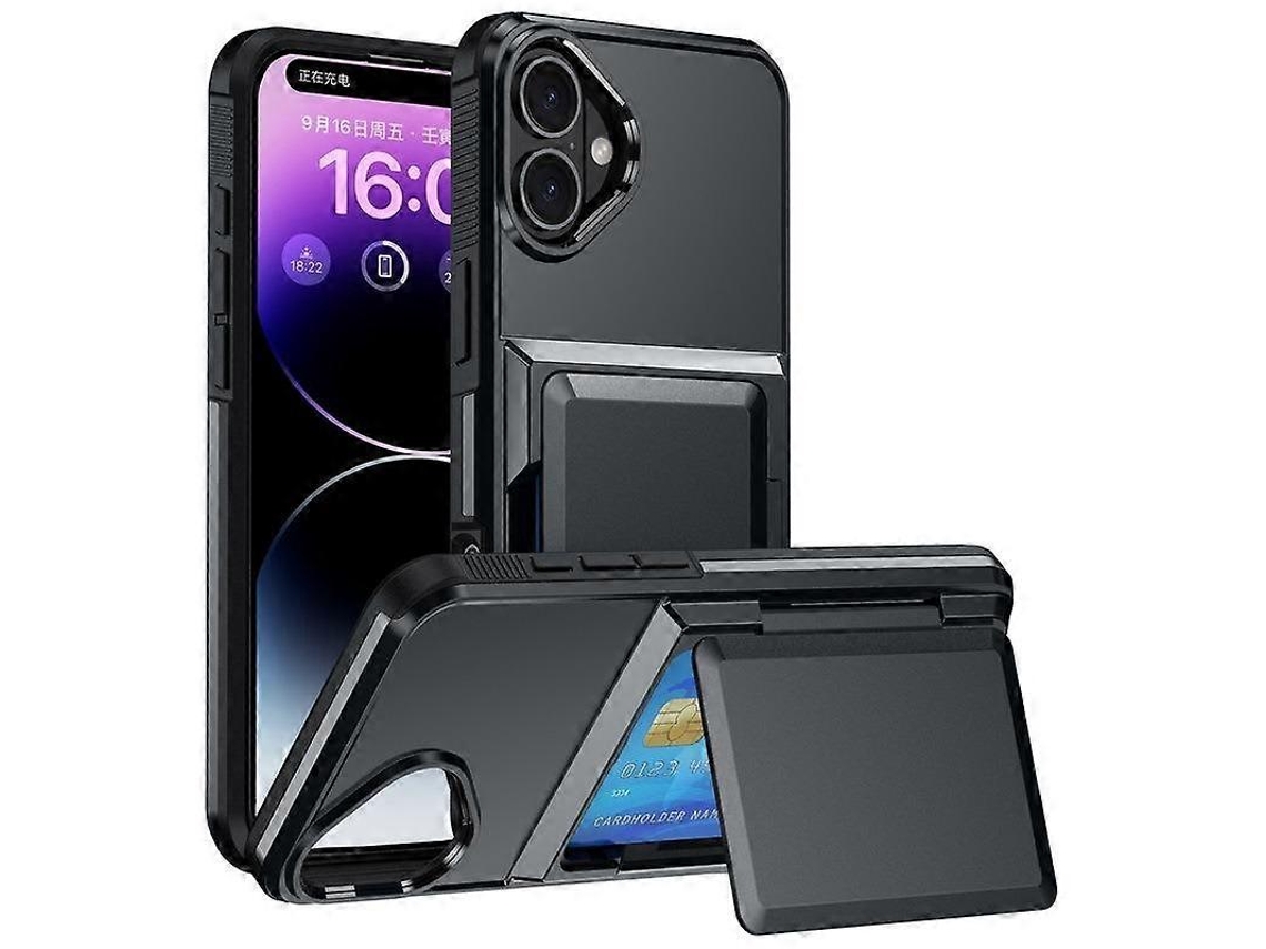Capa De Celular À Prova De Choque Com Suporte Para Cartão Kalebol Flip