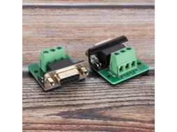 Laxiscreed Conector Db9 Fêmea De 9 Pinos Com Almofada Isoladora E Porca Para Comunicações Seguras