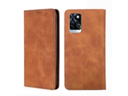 Capa De Couro Magnético Com Aba Horizontal Para Infinix Note 10 Pro