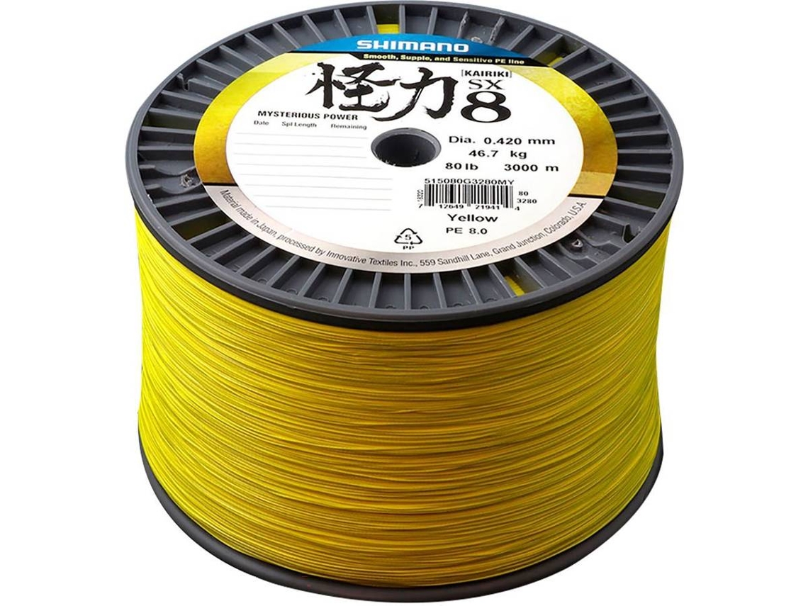 Linha de Pesca trançadas SHIMANO Kairiki 8 (0.100 mm - 0,10 mm)