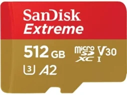 Cartão de Memória Micro SDXC SANDISK Extreme 512 GB