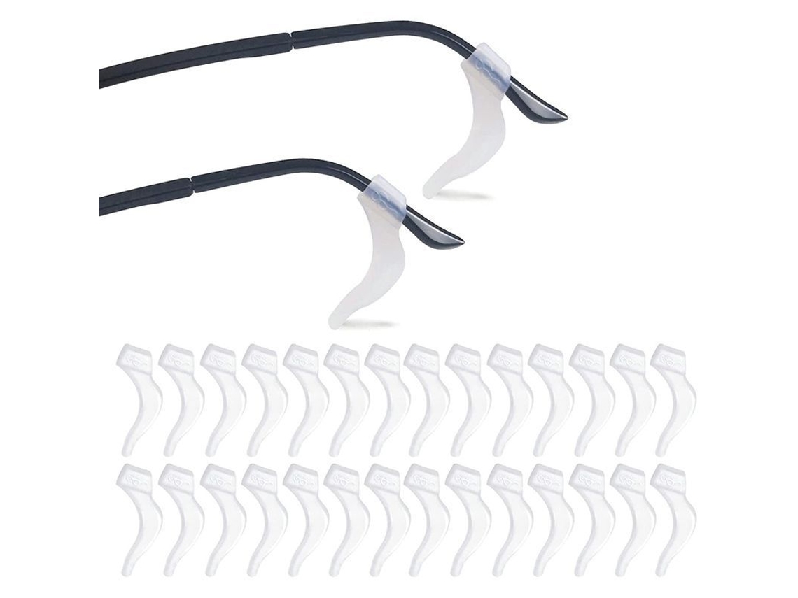 Afastador de Ouvido de Silicone Antiderrapante para Óculos, 14 Pares, para Óculos de Sol e Presbiopia