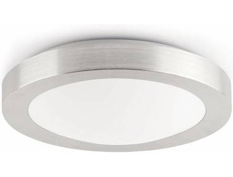Plafon  Logos Médio (Cinzento - E27 - 20 W - Alumínio)