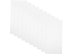 Pacote com 100 unidades de espuma branca para mudanças, leve e com efeito de absorção de impacto, ideal para transporte e armazenamento diários.