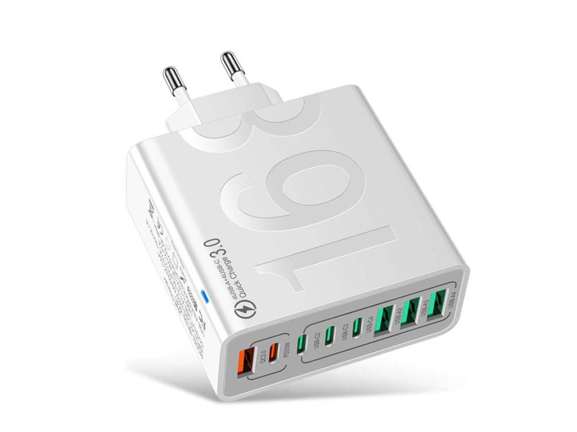 Carregador de Porta Pd35w Usb C / Tipo C para Série iPhone / iPad, plugue UE branco XIAOMOYU