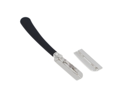 Porta Cortapelos Barbilla Manual Barber Plata