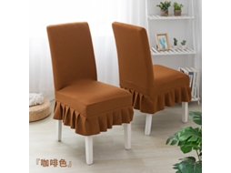 1 Pacote Protetor Removível de Capa para Cadeira de Sala de Jantar para Casa Cor Restaurante-Café-Tamanho Padrão 45-55Cm LUUCOZK