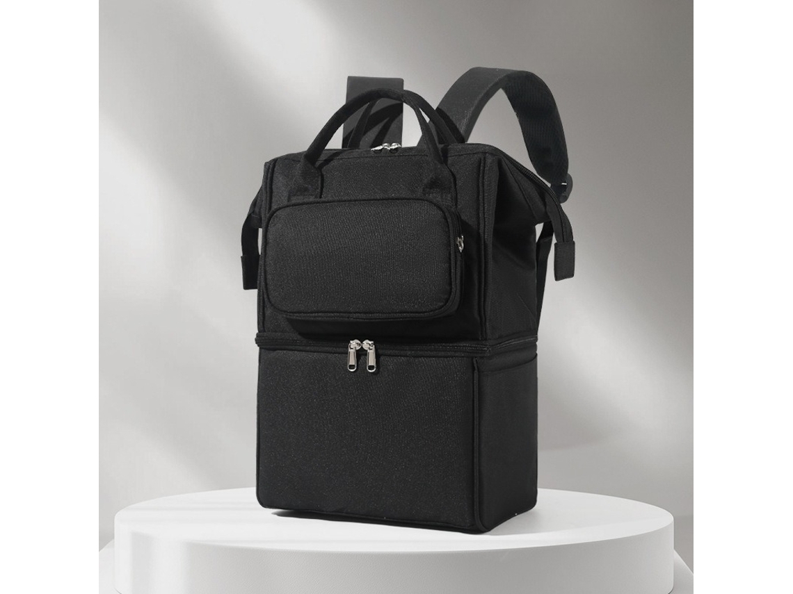 Saco Térmico Leite Materno Impermeável Dupla Camada Viagem Preto Panoona